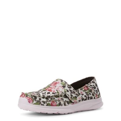 Ariat Cruiser Easy Fit Leopar Pembe Loafer Ayakkabı Çocuk (34265-721)